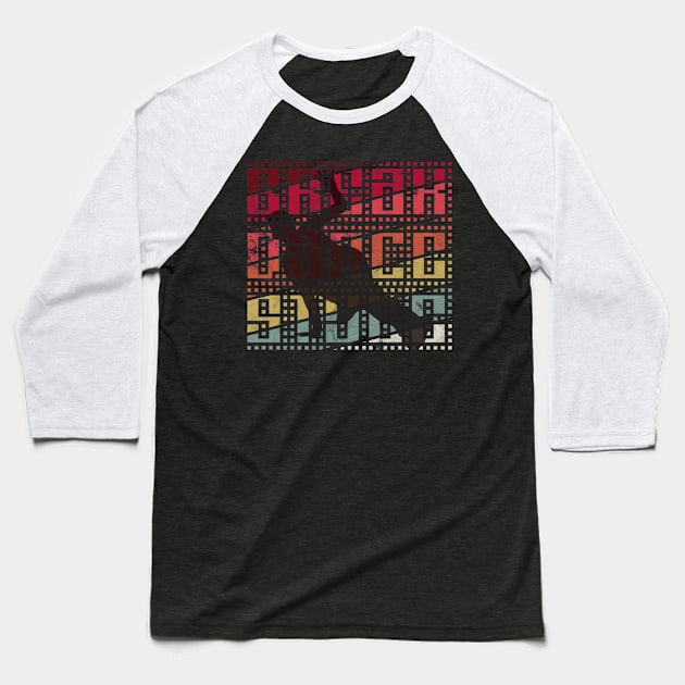 Breakdance Vintage Baseball T-Shirt by Rayrock76